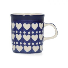 Bunzlau Blue Valentine - Rechte Mok - diverse maten