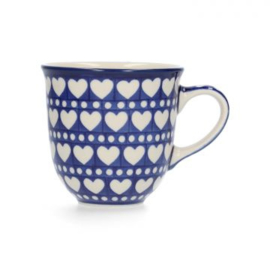 Bunzlau Blue Valentine - Tulp mok - diverse maten
