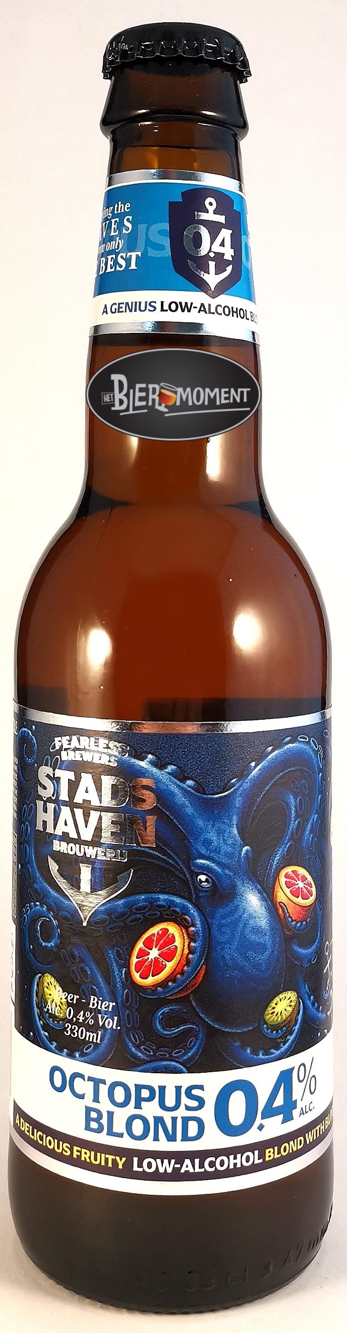 Stadshaven Brouwerij ~ Octopus Blond 0.4% 33cl