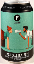 Frontaal ~ Last Call Bourbon BA 2021 33cl can