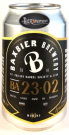Baxbier ~ BA 23.02 Mocca Imperial Stout On Heaven Hill Bourbon 33cl can