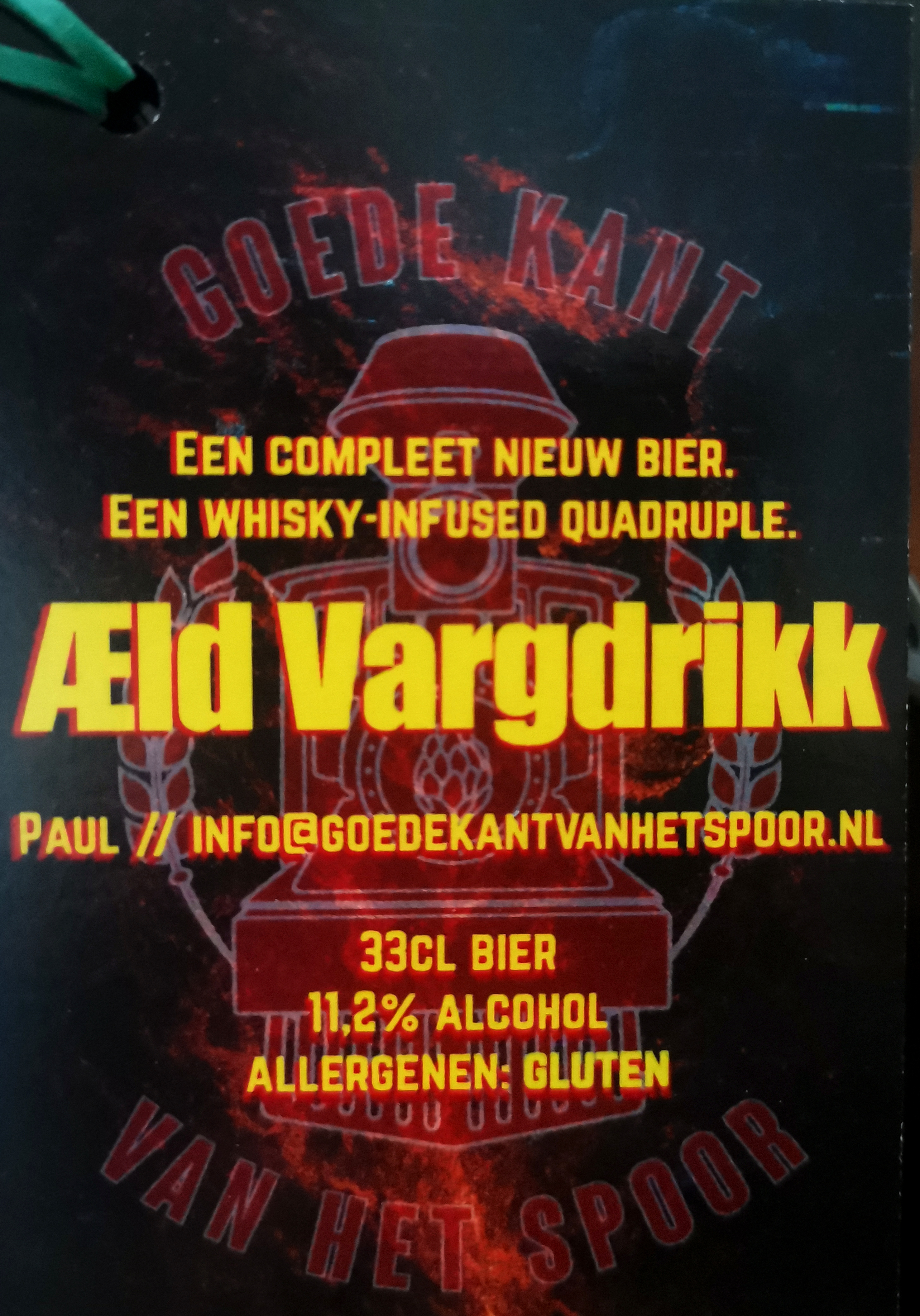 Goede Kant van het Spoor ~ Æld Vargdrikk Whisky Infused 33cl