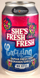 Muifelbrouwerij ~ She's Fresh, Fresh Exciting Edellager 33cl can
