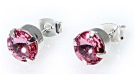 Oorsteker Swarovski Light Rose