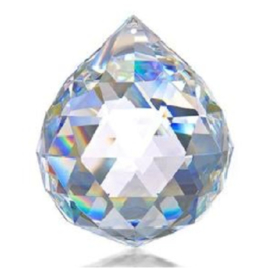 Kristalbol 70 mm , Zilverkristal
