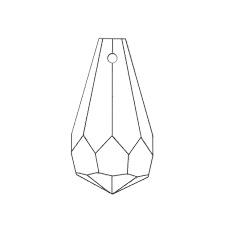 Druppel 20 mm per stuk Asfour Silvercrystal