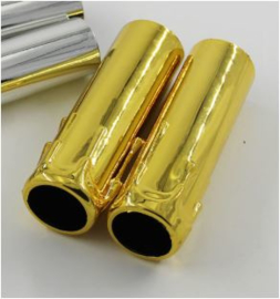 Kaarshulsjes goud 25 mm diameter