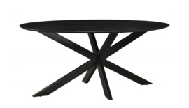 EETTAFEL OSLO OVAAL BLACK