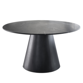 EETTAFEL MARMER ROND