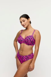Malabo Bikini Tailleslip - Hot Pink Zebra