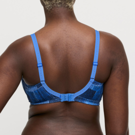 Primadonna Twist Mauna Voorgevormde Balconette Bh - Twill Blue