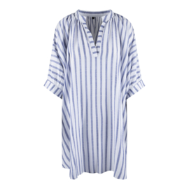 LDS kaftan white/blue