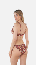 Conchu Bralette Bikini Top - Maroon