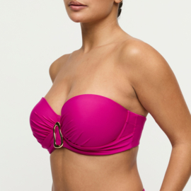 Uvita Voorgevormde Bikini Strapless - Deep Magenta