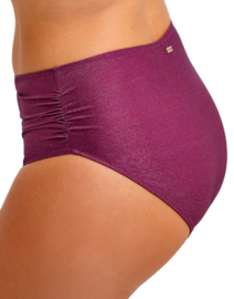 Paros Coast High Waist Bikinibroekje - Berry Shimmer