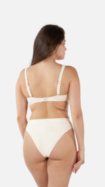 Simoa Bikini Cheeky High Waist - Cream
