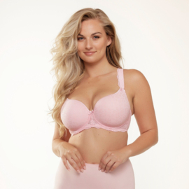 LD Daily uni-fit plus size bh Rose Shadow jacquard