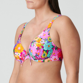 PDS Narjac padded plunge bikinitop Floral Explosion