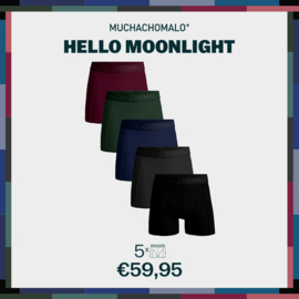 Hello Moonlight 5-pack cotton