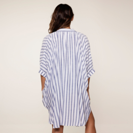 LDS kaftan white/blue