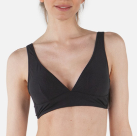 Solid Longline Bikinitop - Zwart