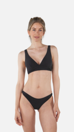 Solid Longline Bikinitop - Zwart