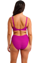 Beach Waves High Waist Brief - Bright Fuchsia