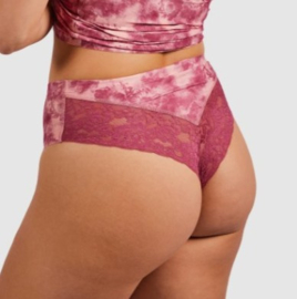 High Waist Brazilian Lace - Spring Flowers
