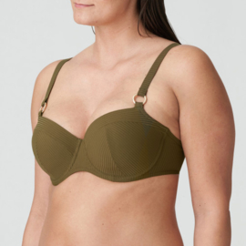 PDS Sahara padded balcony bikinitop Olive