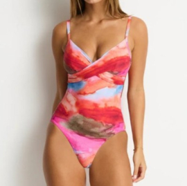 Cabo Cross Front Badpak - Pink