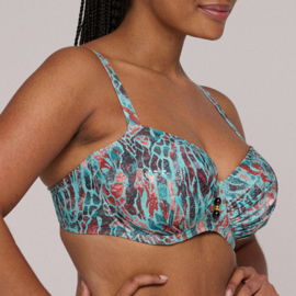 PDS Riyad padded balcony bikinitop Turquoise Seas