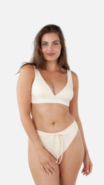 Simoa Bikini Cheeky High Waist - Cream
