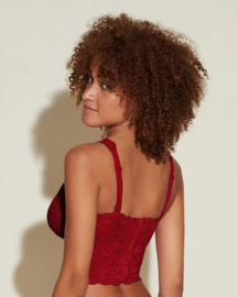 Cosabella Never Say Never Plungie bralette Sindoor Red