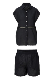 Top & Shorts Katoen - Zwart