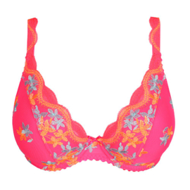 PD Cala Luna - Plunge Bh halve mousse cups - Blogger pink