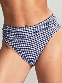 Panache swim midi gathered bikinislip Gingham