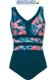 Sunflair Badpak (prothese) - 22004 - Blauw Magenta Bloem