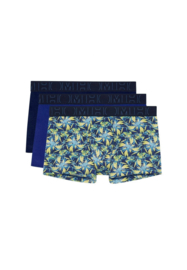 HOM 3-pack Tropical cotton navy/blue/blue print