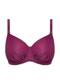Paros Coast Full Cup Bikini Top - Berry Shimmer