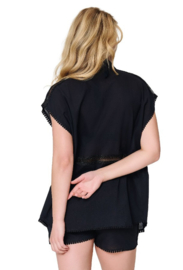 Top & Shorts Katoen - Zwart