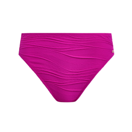 Beach Waves High Waist Brief - Bright Fuchsia
