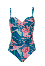 Sunflair Badpak - 22001 - Blauw Magenta Bloem
