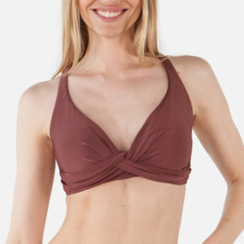 Isla Multifit Bikini Top - Maroon