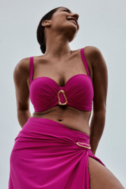 Uvita Voorgevormde Bikini Strapless - Deep Magenta