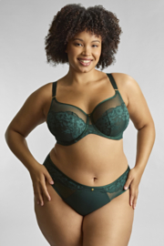 Sculptresse Josephine High Leg Slip - Forest Green