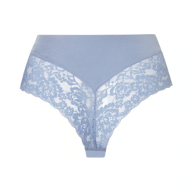 High Waist Brazilian Lace - Powder Blue