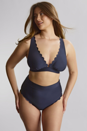Signature Scallop Bikinitop - Ink Blue