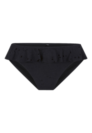 Bikini slip ruffle black