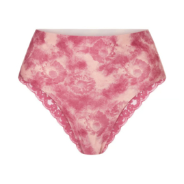 High Waist Brazilian Lace - Spring Flowers