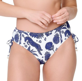Bikini Short - Blue White Print